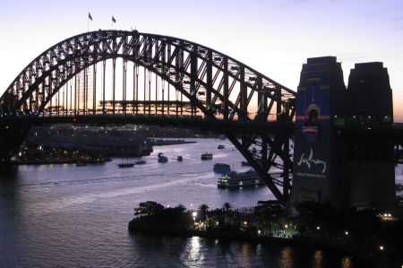 Fireworks on Sydney Harbour Bridge