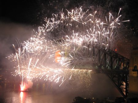 Fireworks on Sydney Harbour Bridge