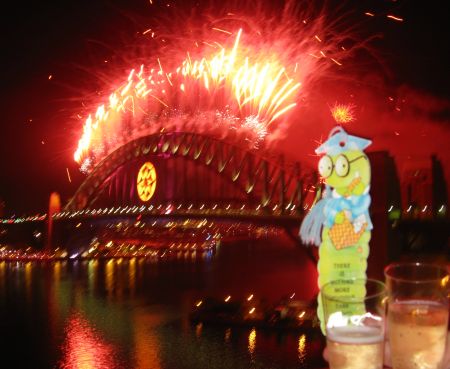 Fireworks on Sydney Harbour Bridge
