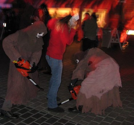 Halloween horror and pumpkins in California