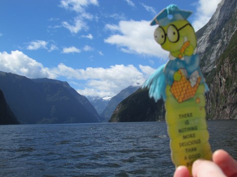 Cruising through Milford Sound, New Zealand Cruising through Milford Sound, New Zealand