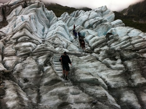 Climbing Fox Glacier in New Zealand