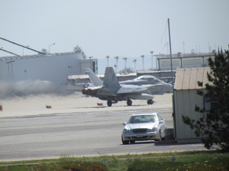 San Diego, California Fighter jet taking off
