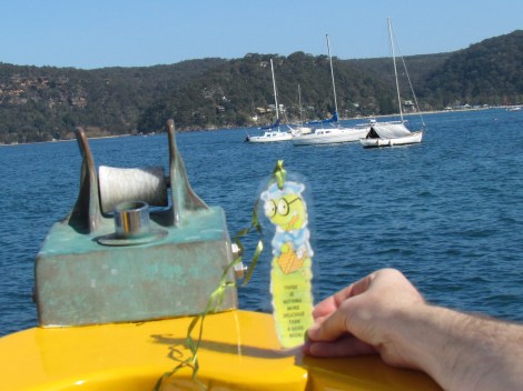 The Basin, Palm Beach, NSW Australia Naught on the prow of the ferry