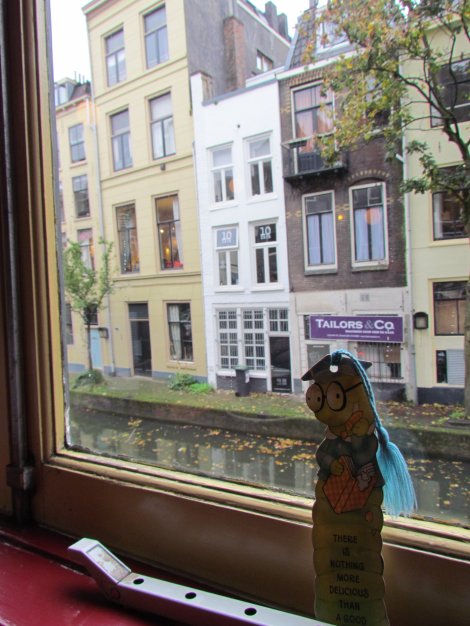 Oudegracht and Domtoren in Utrecht, Netherlands