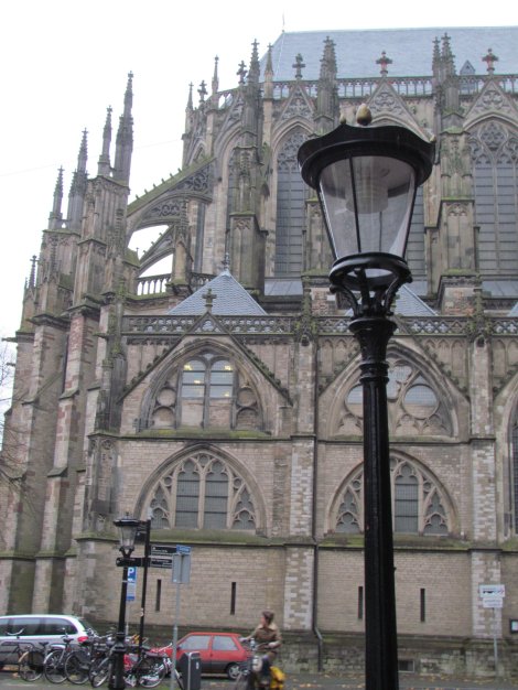 Oudegracht and Domtoren in Utrecht, Netherlands