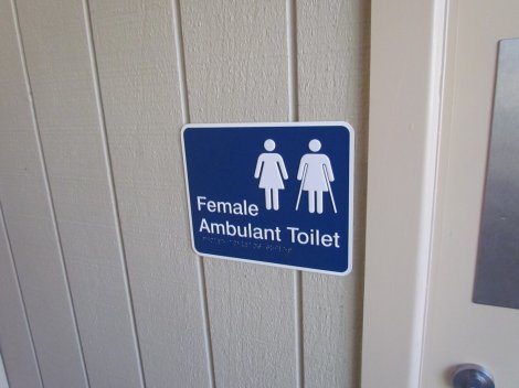 Lavatory sign