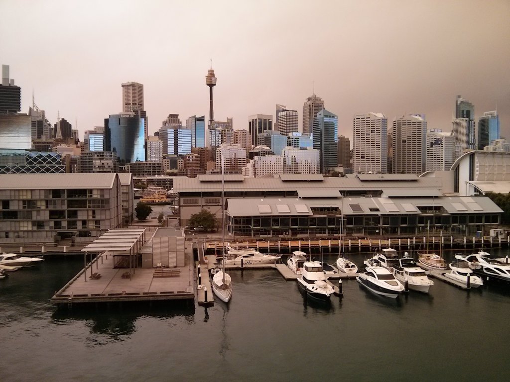 The lighting changes minute by minute