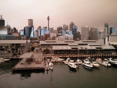 The lighting changes minute by minute