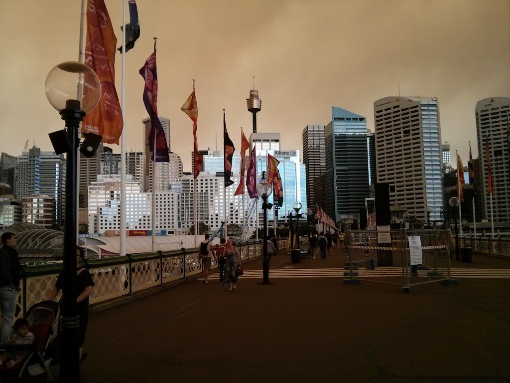 Pyrmont Bridge (demolishment of monorail is in progress)