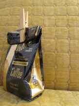 Peg keeping the coffee company