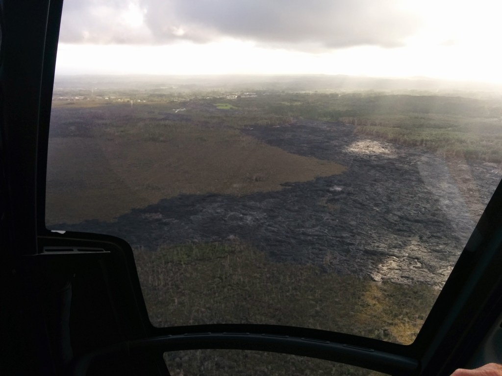 Lava approaching Pahoa village