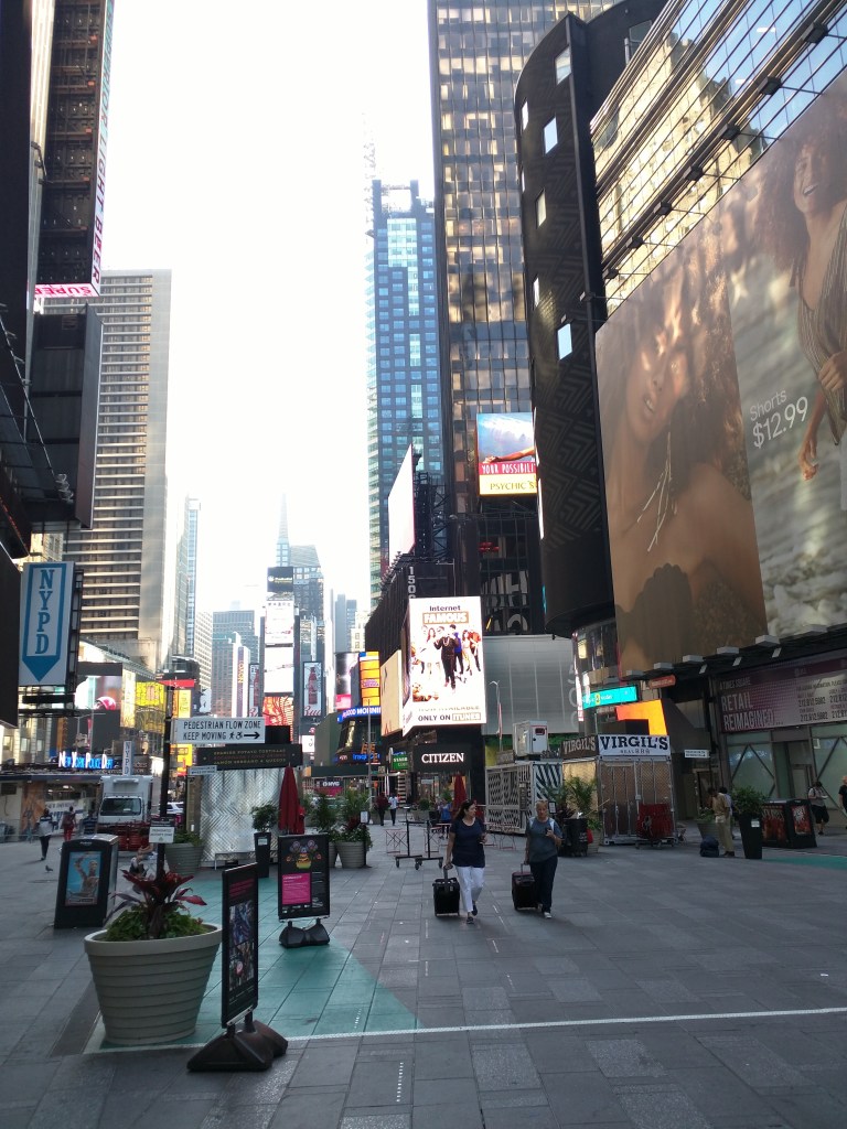Early morning in Times Square