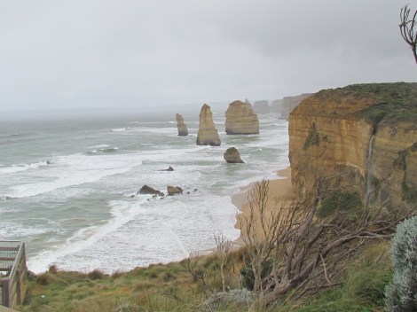 A tad chilly at the Twelve Apostles, Victoria, Australia